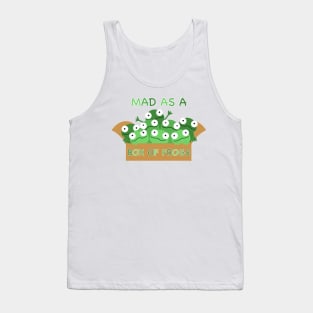 Mad as a box of frogs, cute frogs in a box, green frogs, kawaii frogs fun frogs, frogs, Tank Top